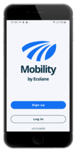 Ecolane app on phone